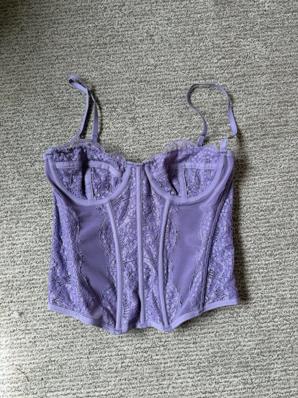 Urban Outfitters Lavender Lace Corset Top